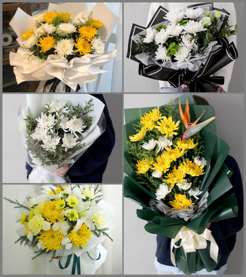 山东淄博高青县赵店镇白事花束代送